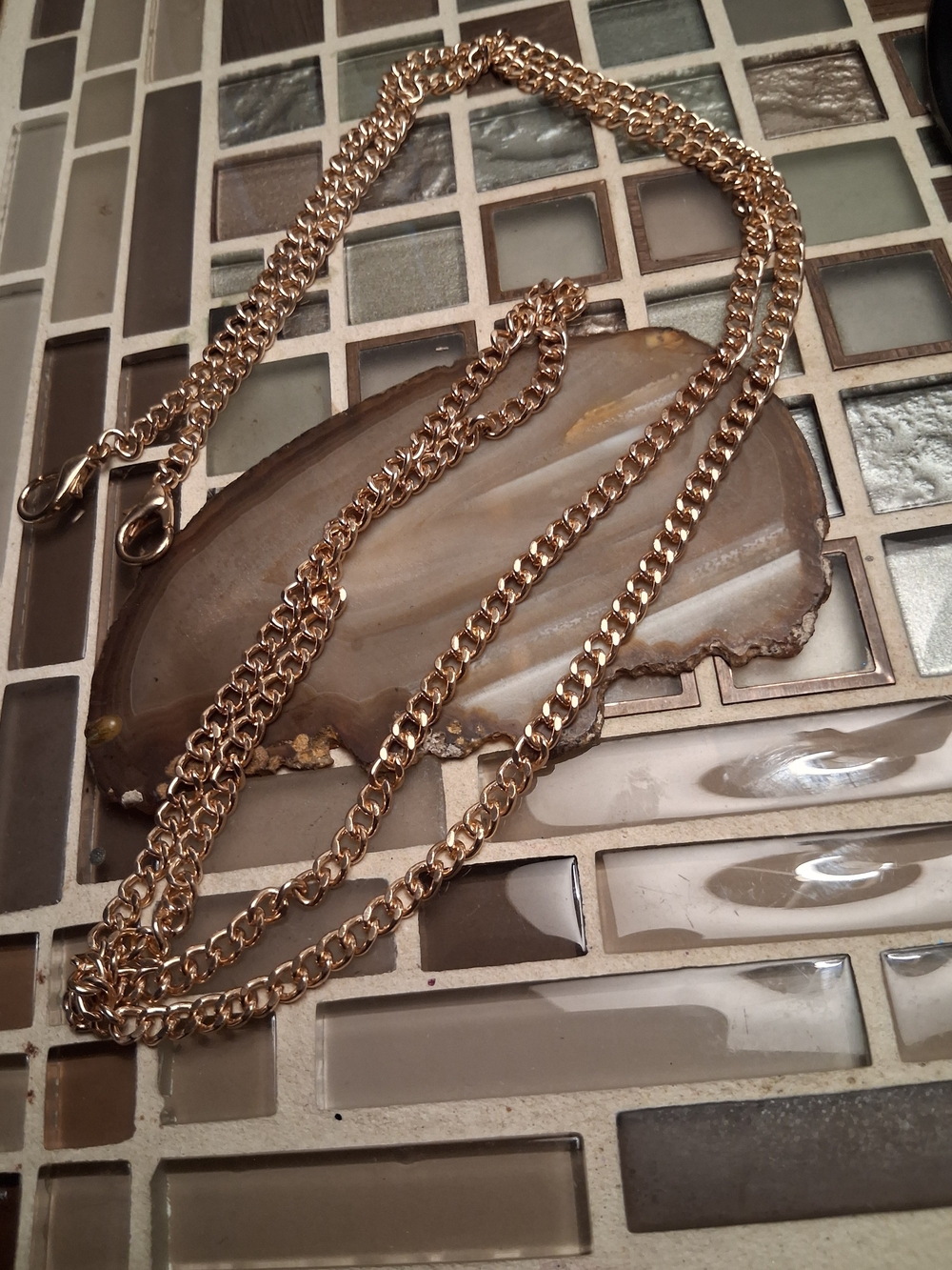 Vintage Gold Layered Chain Necklace